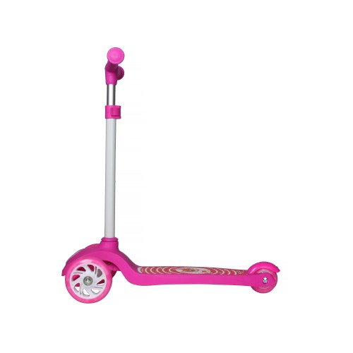 Самокат трехколесный Yeenot GT2018-6, свет. колёса PU 110мм, розовый котенок