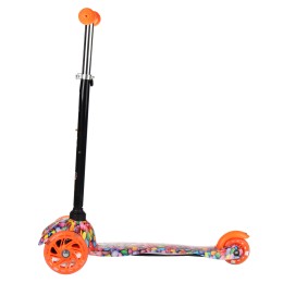 Самокат трехколесный Yeenot GT4105P10, светящиеся колёса PU 110мм, цвет Скиттлс