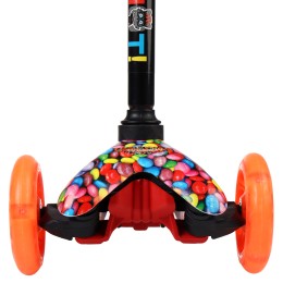 Самокат трехколесный Yeenot GT4105P10, светящиеся колёса PU 110мм, цвет Скиттлс