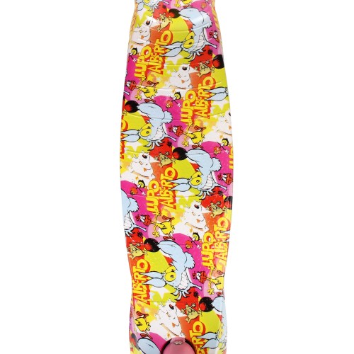 Самокат трехколесный Yeenot GT4105P11, свет. колёса PU 110мм, (зверушки), розовый/желтый