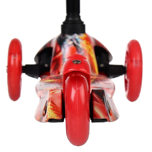 Самокат трехколесный Yeenot GT4105P46, светящиеся колёса PU 110мм, цвет Пламя