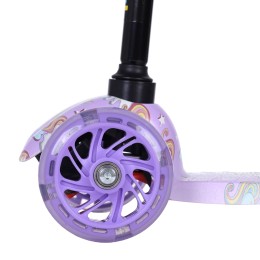 Самокат трехколесный Yeenot GT4105P51, светящиеся колёса PU 110мм, цвет сиреневый UNICORN