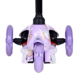 Самокат трехколесный Yeenot GT4105P51, светящиеся колёса PU 110мм, цвет сиреневый UNICORN