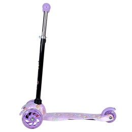 Самокат трехколесный Yeenot GT4105P51, светящиеся колёса PU 110мм, цвет сиреневый UNICORN