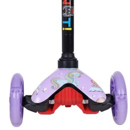 Самокат трехколесный Yeenot GT4105P51, светящиеся колёса PU 110мм, цвет сиреневый UNICORN