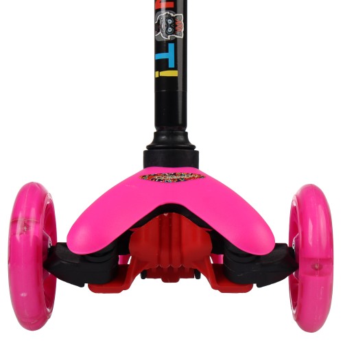 Самокат трехколесный Yeenot Kids GT4105,  свет. колёса PU 110мм ABEC7, розовый