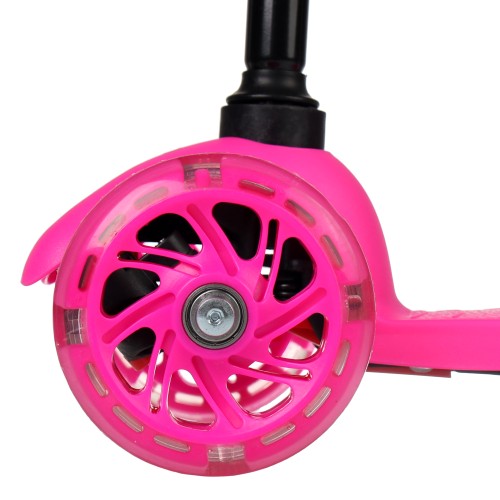 Самокат трехколесный Yeenot Kids GT4105,  свет. колёса PU 110мм ABEC7, розовый