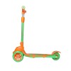 Самокат трехколесный Yeenot R188-3, свет. колёса, PU 120мм, оранжевый/зеленый