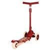 Самокат трехколесный Yeenot R188-6, свет. колёса, PU 120мм, красный/бежевый