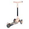 Самокат трехколесный Yeenot R188-7, свет. колёса, PU 120мм, бежевый/черный