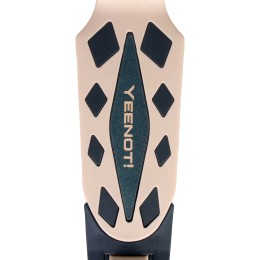 Самокат трехколесный Yeenot R188-7, свет. колёса, PU 120мм, бежевый/черный