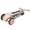 Самокат трехколесный Yeenot R188-7, свет. колёса, PU 120мм, бежевый/черный
