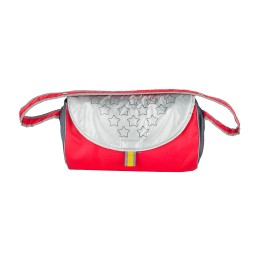 Санки-коляска Ника Детям 7 (девочка и слон, красный)