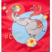 Санки-коляска Ника Детям 7 (девочка и слон, красный)