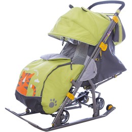 Санки-коляска Ника Детям 7 (Тигр лимонный)