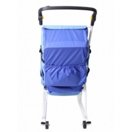 Санки-коляска "ТЯНИ-ТОЛКАЙ" Норма "Зимняя сказка", синий