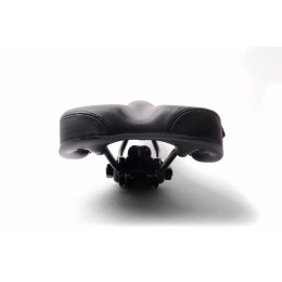 Седло, 260*150мм черное с красной линией, Vinca Sport