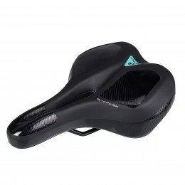 Седло COMIRON BEIJING C020, комфортное, чёрно+синее