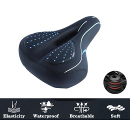 Седло комфортное COMIRON BERLIN C014, чёрно-зелёное