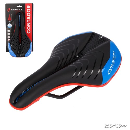 Седло COMIRON CONTADOR N773-B 255x135, черно-синее