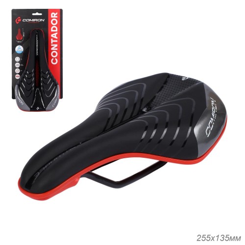 Седло COMIRON CONTADOR N773-Gr 255x135, черно-серое