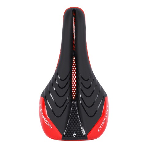 Седло COMIRON CONTADOR N773-R 255x135, черно-красное
