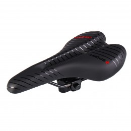 Седло COMIRON POGACAR N846  MTB 280X160, чёрно+красное
