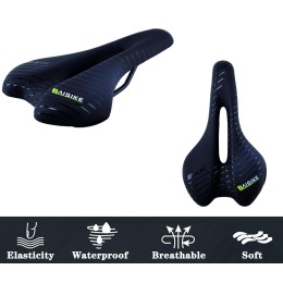 Седло COMIRON POGACAR N846 MTB 280X160, чёрно+синее