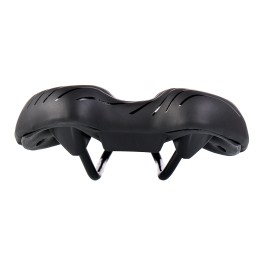 Седло COMIRON POGACAR N846 MTB 280X160, чёрно+зелёное