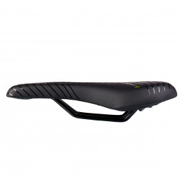 Седло COMIRON POGACAR N846 MTB 280X160, чёрно-желтое