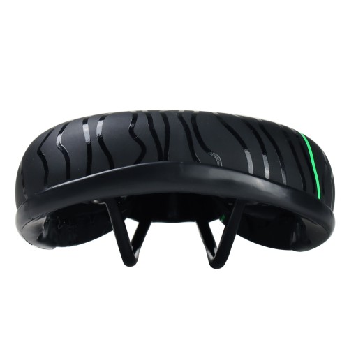 Седло детское COMIRON FIL N964G 235x155, чёрно-зеленое