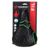 Седло детское COMIRON FIL N964G 235x155, чёрно-зеленое