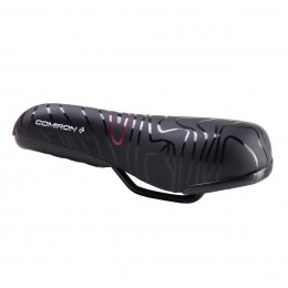 Седло детское COMIRON FIL N964P 235x155,  чёрно-розовое