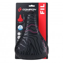Седло детское COMIRON FIL N964P 235x155,  чёрно-розовое
