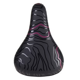 Седло детское COMIRON FIL N964P 235x155,  чёрно-розовое