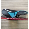 Седло детское COMIRON KARKUSHA N901B 240x145 мм, чёрное с голубым и белым