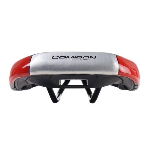 Седло детское COMIRON MAUGLY N940 235x150, чёрно-красно-серое