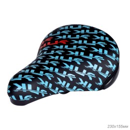 Седло детское COMIRON SNK DORY 230x155, черно-голубое