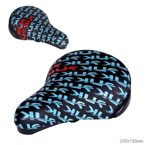 Седло детское COMIRON SNK DORY 230x155, черно-голубое