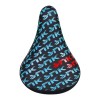 Седло детское COMIRON SNK DORY 230x155, черно-голубое