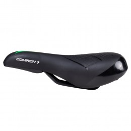 Седло детское COMIRON VALLY N942G 235x145, чёрное-зелёное