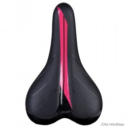 Седло детское COMIRON VALLY N942P 235x145, чёрное-розовое