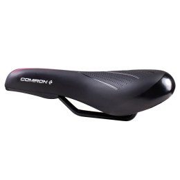 Седло детское COMIRON VALLY N942P 235x145, чёрное-розовое