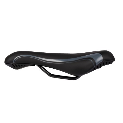 Седло детское COMIRON WOODY N966-Gr 235x135, чёрно-серое