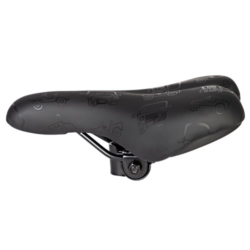 Седло детское STG YBT-K180F001, черное с машинками для 18-20"