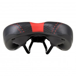 Седло для велосипеда спортивное Krypton HAY-AZ-036, чёрно-красное, bike