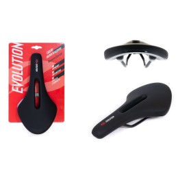 Седло EVOLUTION TTS007, спорт 295x145 мм, винил, черное
