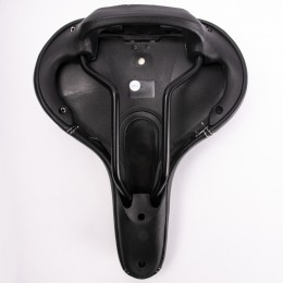 Седло комфортное, 250*200мм, с ручкой, черное, Vinca Sport