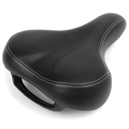 Седло комфортное, 250*200мм, с ручкой, черное, Vinca Sport