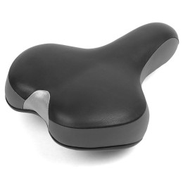 Седло комфортное 250х180мм, черное с серым, Vinca Sport